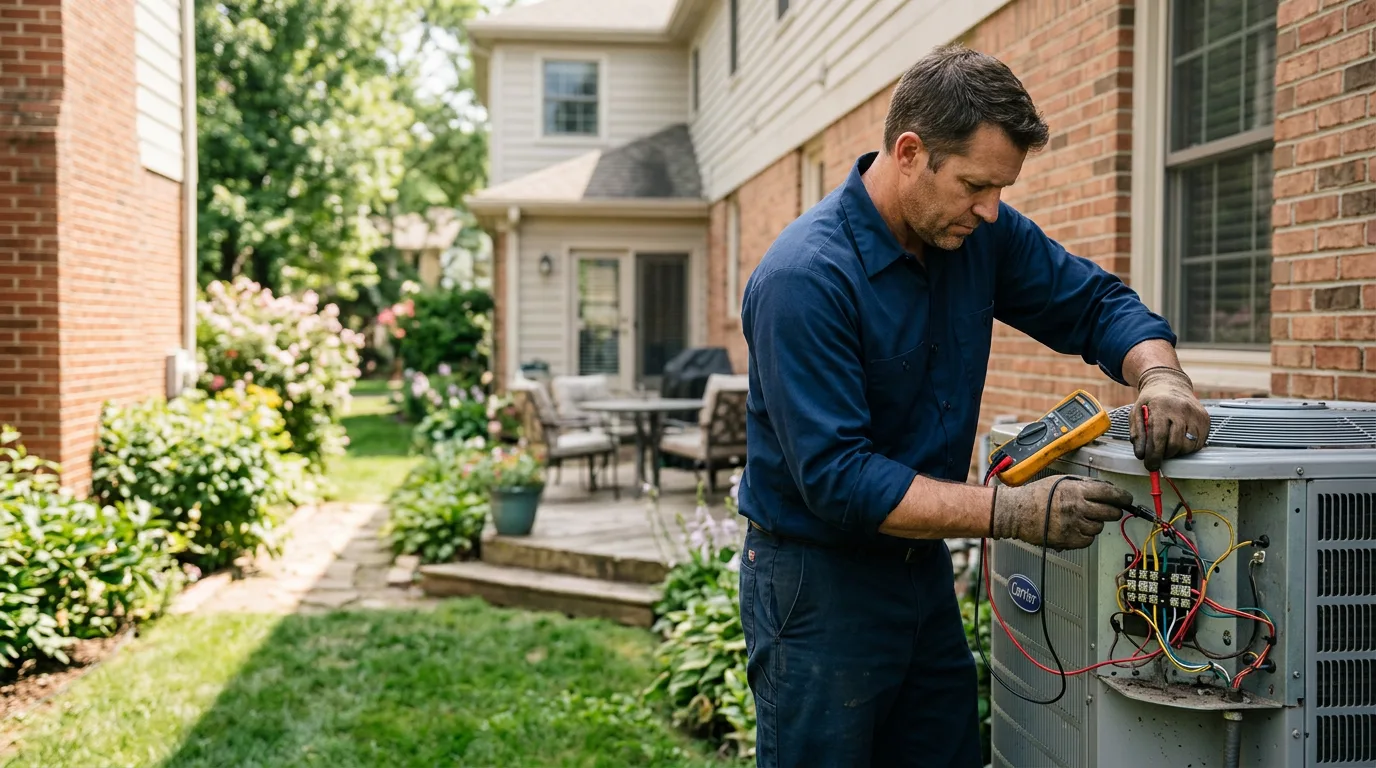 HVAC technician working near Wyckoff, NJ